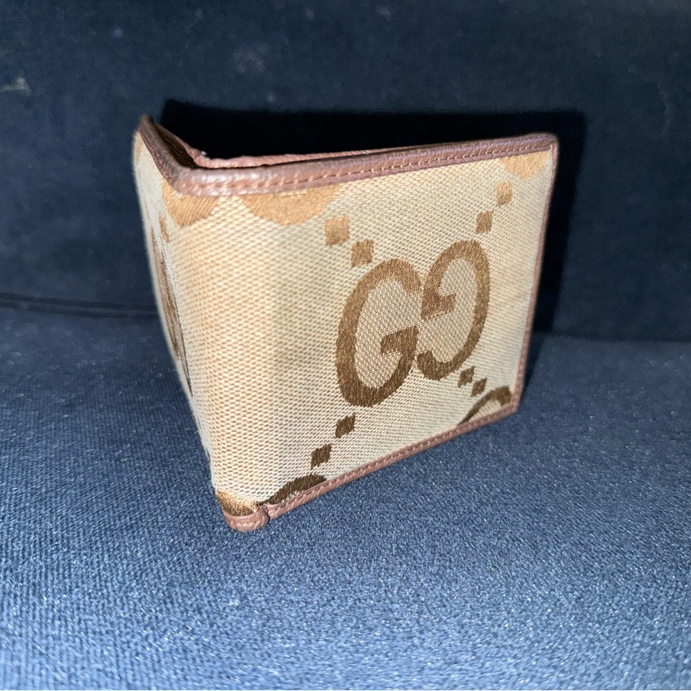 Gucci Beige and Brown GG Monogram Wallet